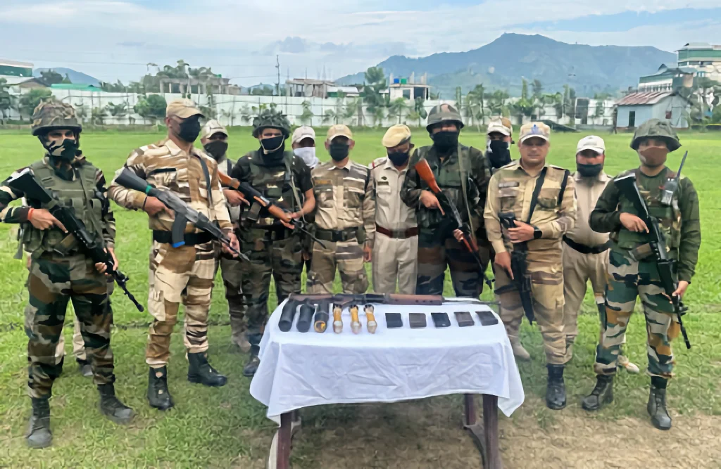 Security forces in Manipur seize significant arms cache