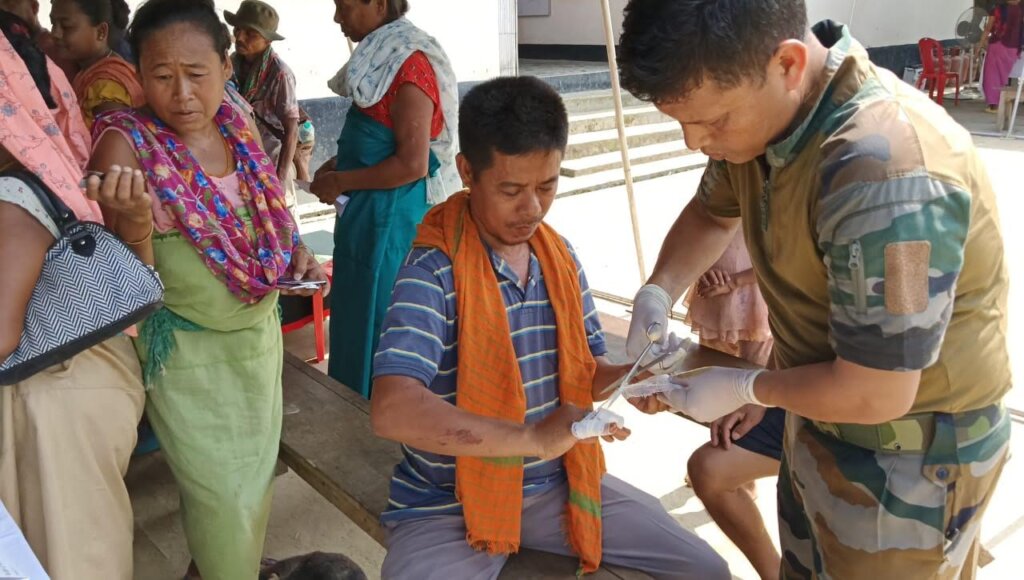 Assam Rifles Relief camp in Jiribam Manipur