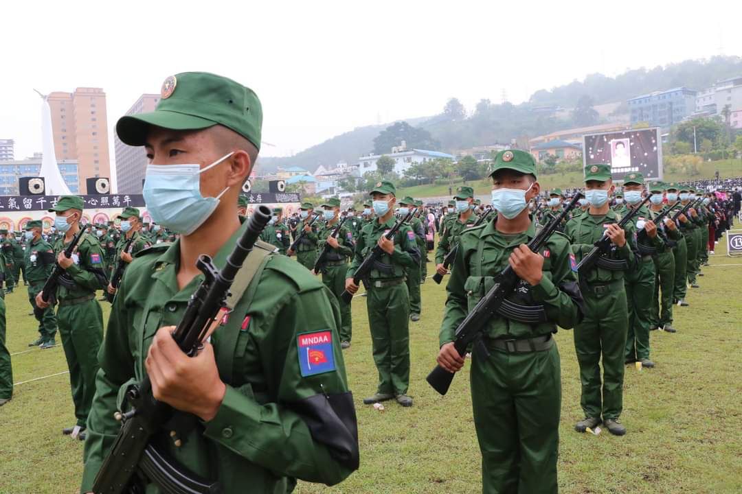 MNDAA soldiers in Northern Shan state. (Photo: The Hakha Post)