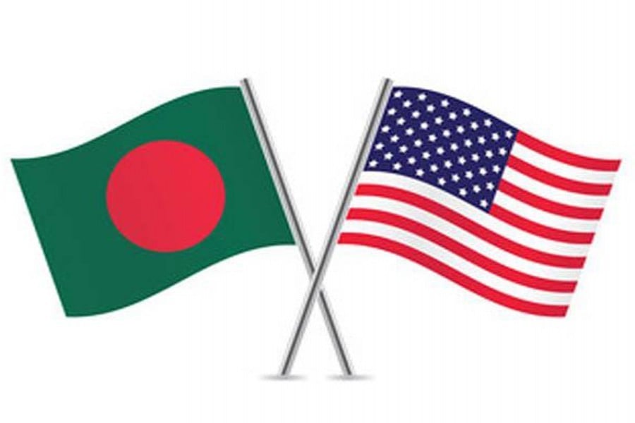 US - Bangladesh Flag