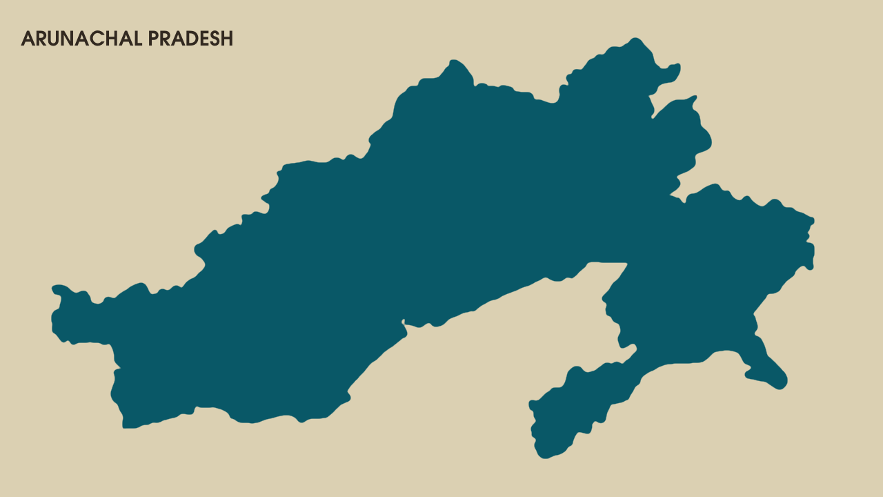 Map of Arunachal Pradesh