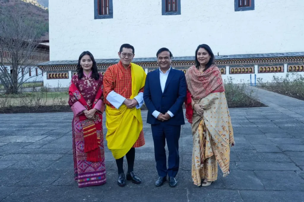 Assam CM Dr. Sarma with Bhutan's King Jigme