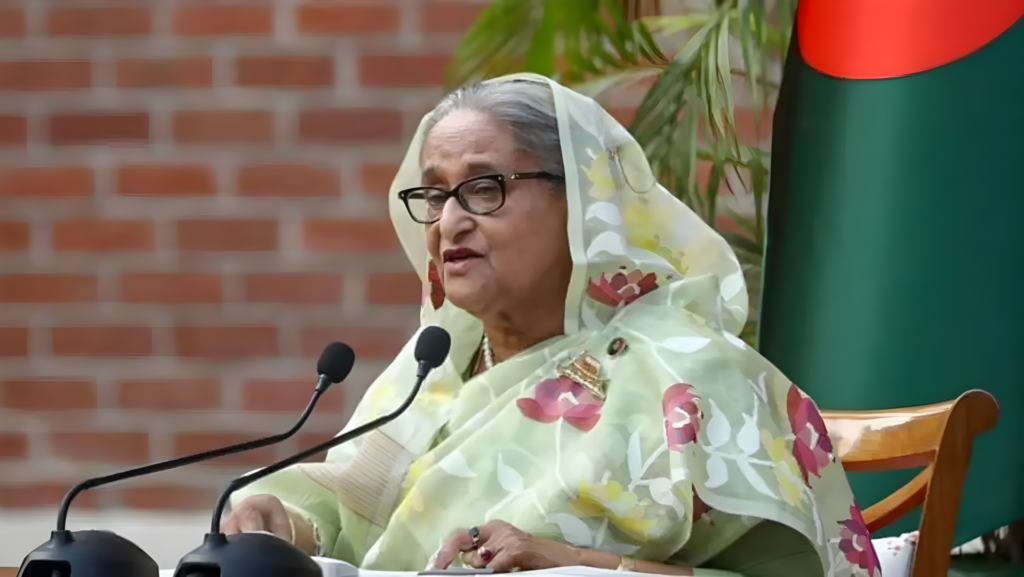 Hasina accuses Yunus of fueling unrest from exile