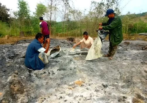 Christmas night tragedy: Tripura homes burned down in Bandarban